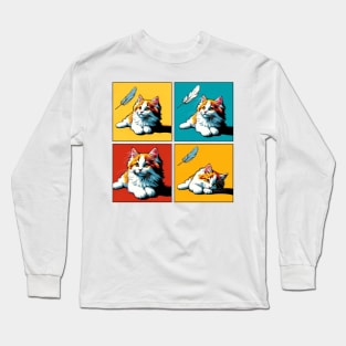 Turkish Van Pop Art - Cute Kitties Long Sleeve T-Shirt